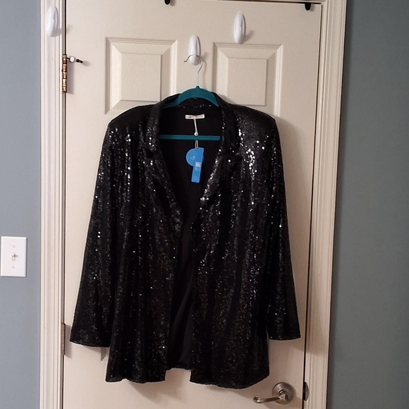 Luxury Sequined Blazer Jacket Elegant Wear beach wedding - Picture 2 of 16